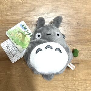 Sun Arrow Totoro Reel Pass Plush Coin Wallet with Retractable Cord Ghibli